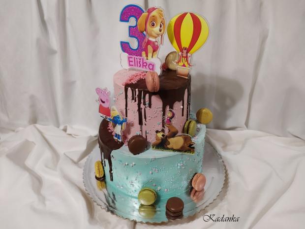 Drip tortička rozprávková, torta, Rozprávkové torty, Kadanka, 2