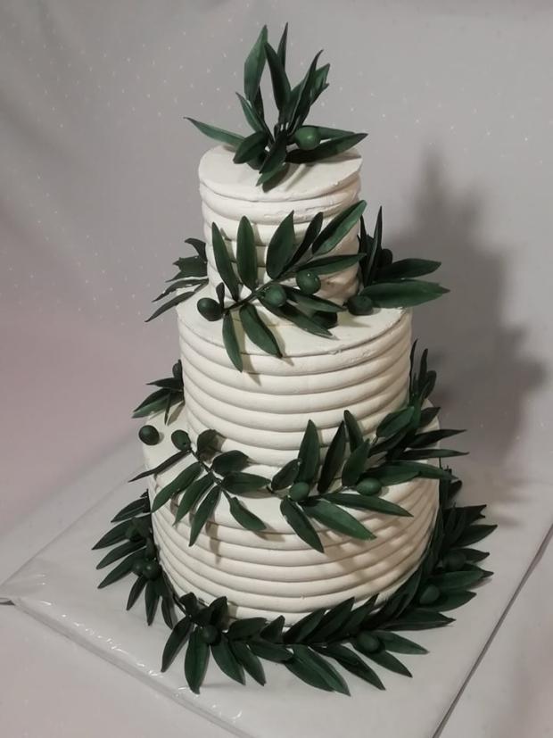 svadobná s olivovými vetvičkami, torta, Svadobné torty, andreao, 1