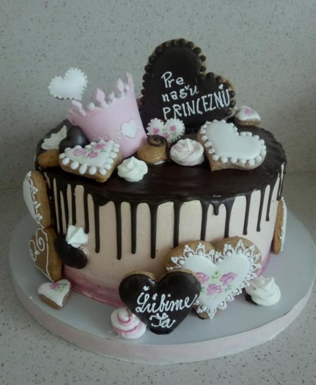 torta s perníkmi, torta, Drip torty, mariaJ, 1