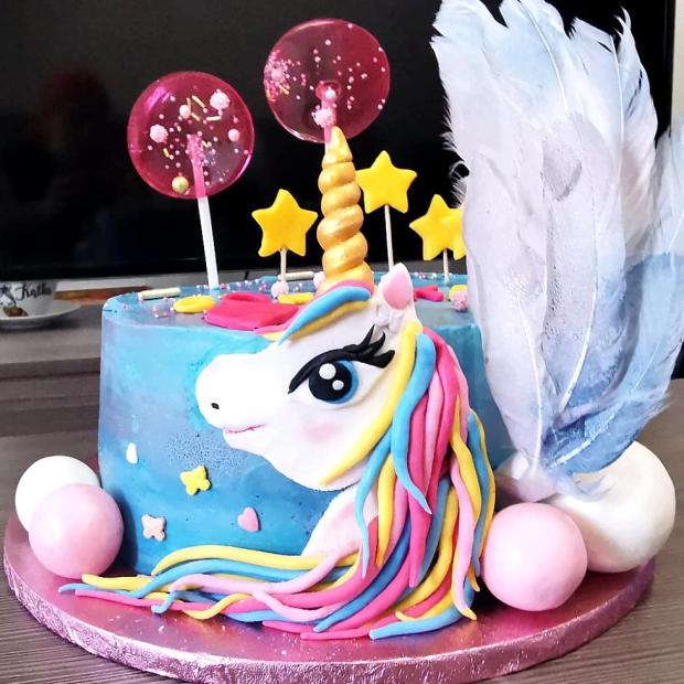 Jednorožec pre Sofinku, torta, Torty pre dievčatá, Katarína Záhorecová, 1