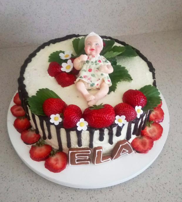 na krst "v letnom" štýle, torta, Torty na krstiny, mariaJ, 1