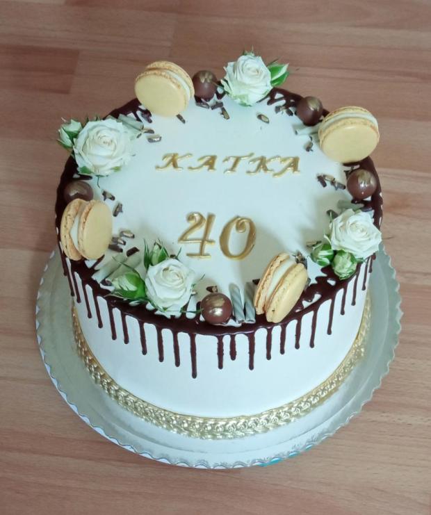 Na 40-tku, torta, Drip torty, Mirka02, 1