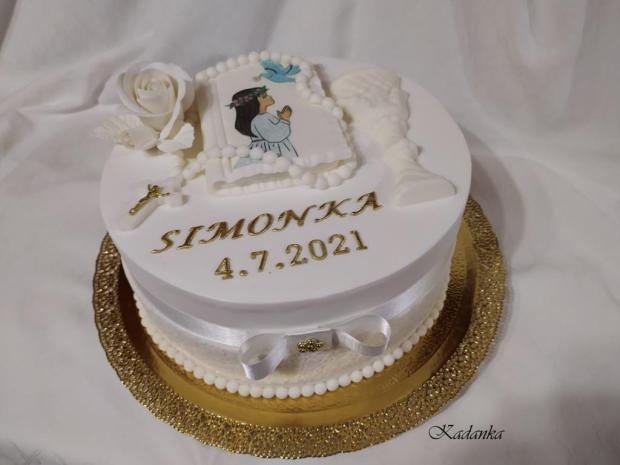 PSP bezlepková bezlaktózová, mascarpone jahody, torta, Torty na cirkevné sviatky, Kadanka, 2