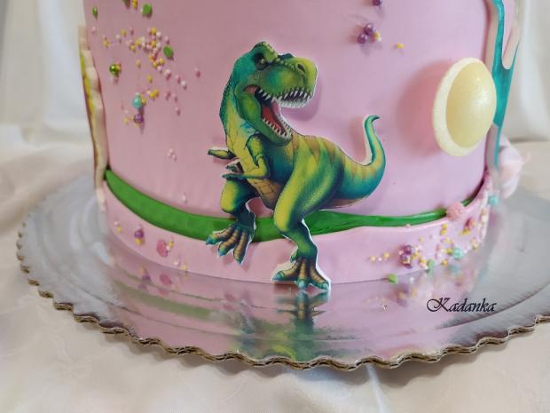 Dinosaury pre dievčatko, torta, Torty pre dievčatá, Kadanka, 3