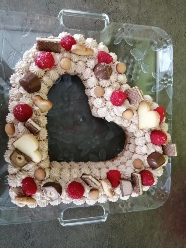 Linecke srdiečko s mascarpone , torta, Netradičné torty, Katus9111, 1