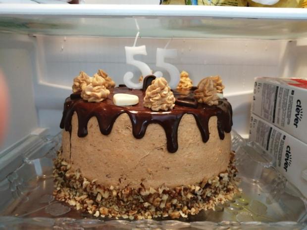 Orechovo karamelova torta , torta, Narodeninové torty, Katus9111, 1
