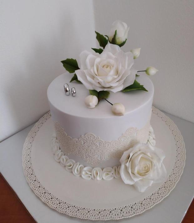 Svadobná darovacia , torta, Svadobné torty, Sladké Pokušenie, 1