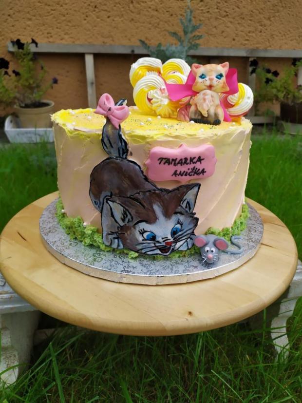 Torta pre sestričky,čo majú radi mačičky, torta, Torty so zvieratkami, Cattys, 2