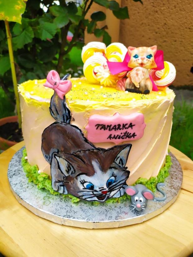 Torta pre sestričky,čo majú radi mačičky, torta, Torty so zvieratkami, Cattys, 4