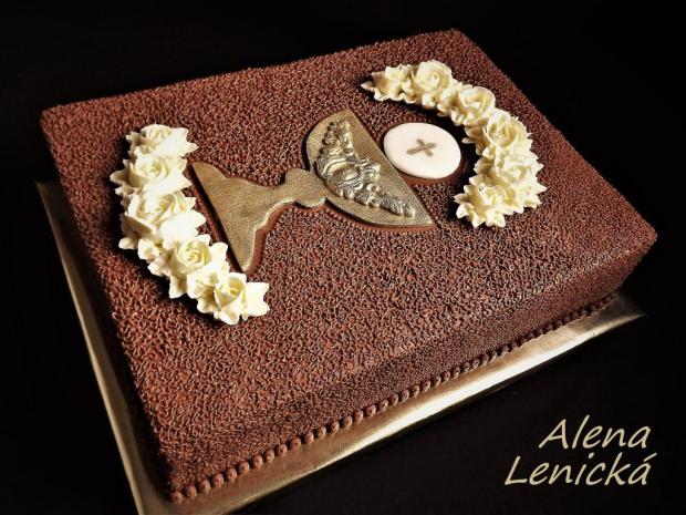 Torta na prijímanie, torta, Torty na cirkevné sviatky, Alena Lenicka, 1