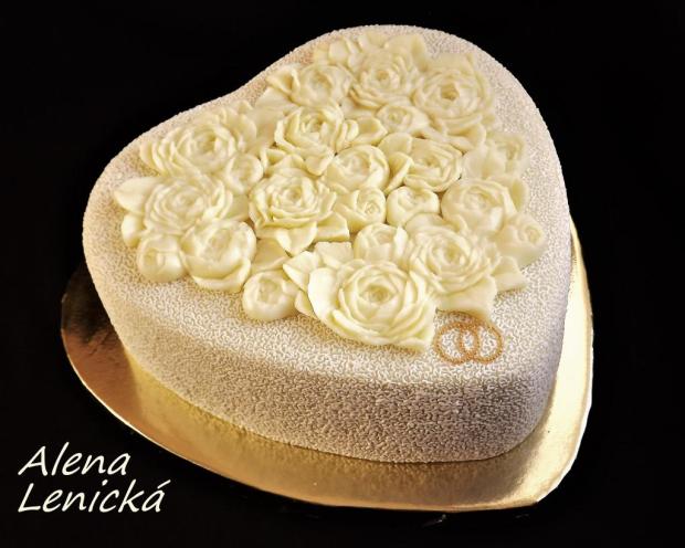 Svadobná torta, torta, Svadobné torty, Alena Lenicka, 1