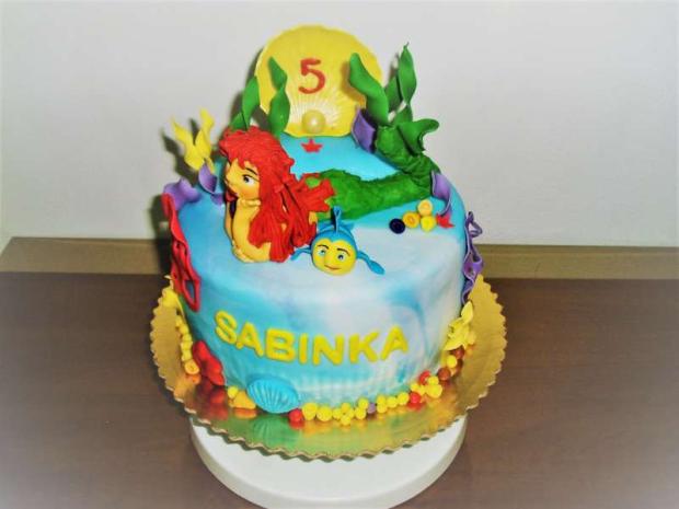 Malá morská víla, torta, Rozprávkové torty, terezka01, 1