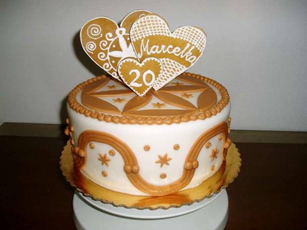 narodeninová s témou slovanské znaky, torta, Narodeninové torty, terezka01, 1