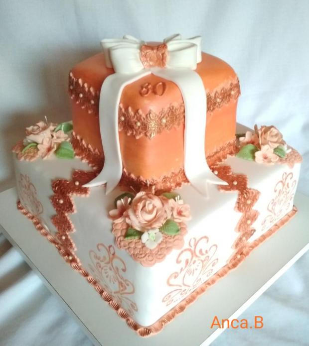 V bielozlatom na narodeniny, torta, Narodeninové torty, Anca.B, 1