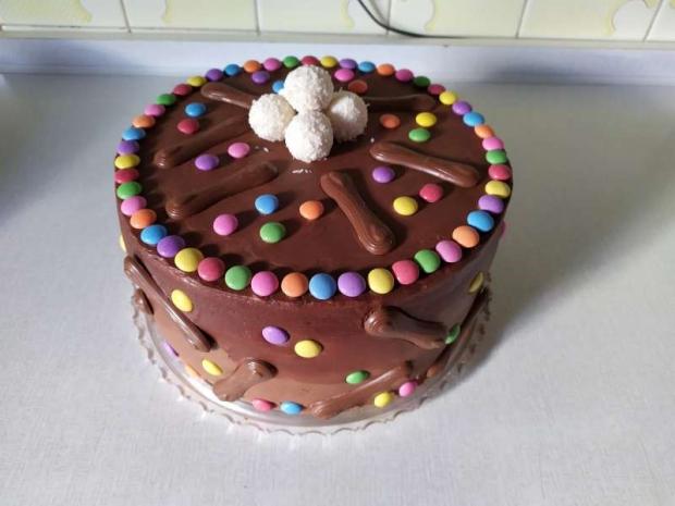 Narodeninová čokoládová s lentilkami , torta, Narodeninové torty, Gabima, 1