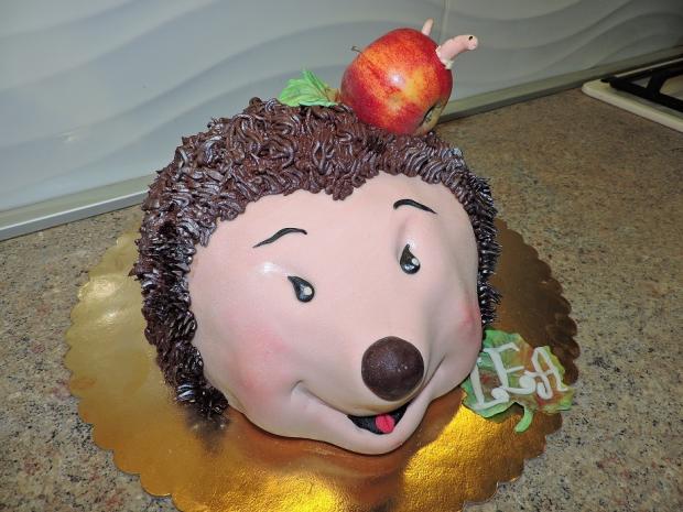 ježuro, torta, Torty so zvieratkami, Obertová Mária, 1