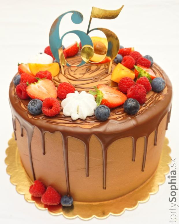 Narodeninová drip so zápichom , torta, Narodeninové torty, tortysophia.sk, 1