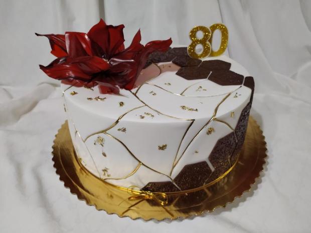 Pre pána k výročiu , dekorácia z ryžového papiera, torta, Narodeninové torty, Kadanka, 3