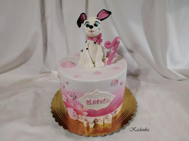 Psík Dalmatinček , torta, Torty pre dievčatá, Kadanka, 1