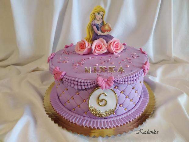 PRINCEZNÁ RAPUNZEL (NA VLÁSKU), torta, Torty pre dievčatá, Kadanka, 1