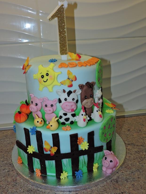 farma, torta, Torty so zvieratkami, Obertová Mária, 1