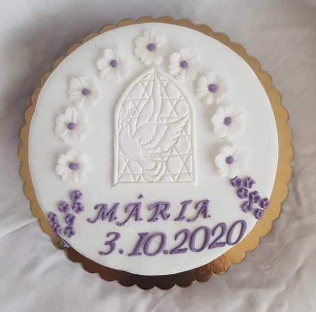 Na birmovku pre Máriu., torta, Torty na cirkevné sviatky, Mariolka, 1