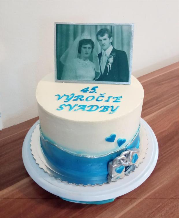 zafírová svadba, torta, Svadobné torty, Mirka02, 1