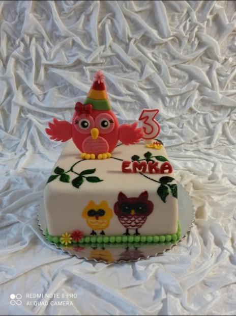 sova, torta, Torty so zvieratkami, rozlozna, 1