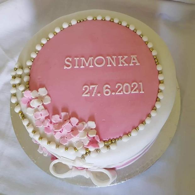 Torta k PSP pre Simonku., torta, Torty na cirkevné sviatky, Mariolka, 1