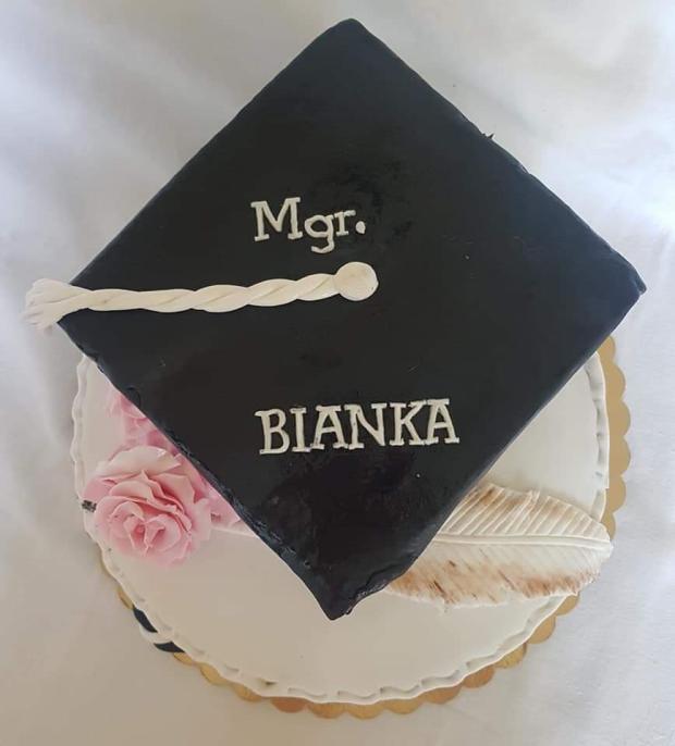 K promócii pre novinárku., torta, Torty - škola, stužková, Mariolka, 2