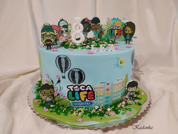 Toca Boca, torta, Ostané torty pre deti, Kadanka, 2