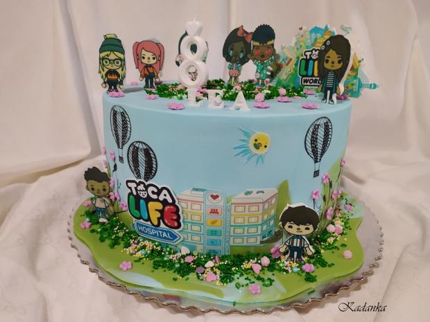 Toca Boca, torta, Ostané torty pre deti, Kadanka, 1