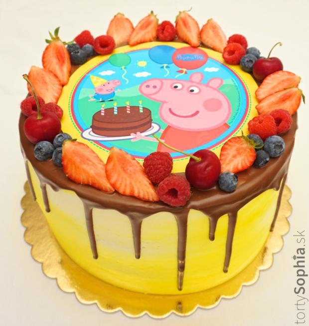Pepa pig, torta, Rozprávkové torty, tortysophia.sk, 1