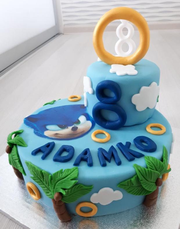 Ježko Sonic, torta, Narodeninové torty, Rozprávková mama, 1