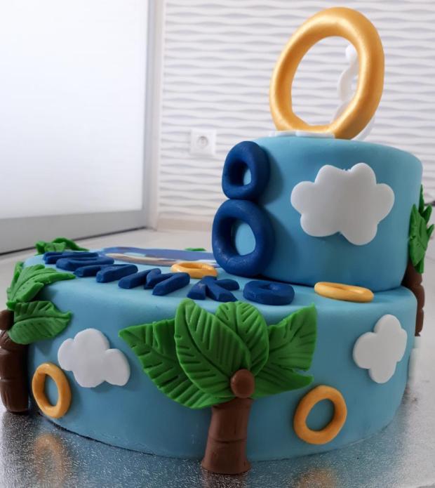 Ježko Sonic, torta, Narodeninové torty, Rozprávková mama, 3