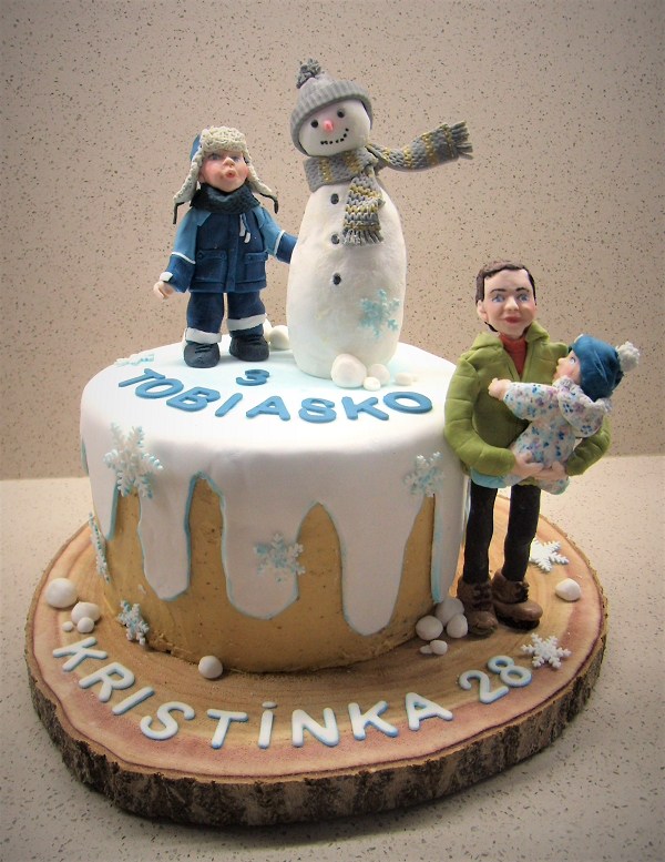 so snehuliakom, torta, Ostané torty pre deti, mariaJ, 1