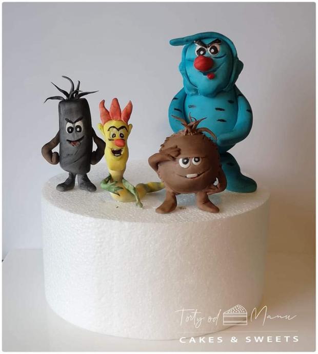Bol raz jeden život , torta, Ozdoby na torty, Manu Sinoj, 1