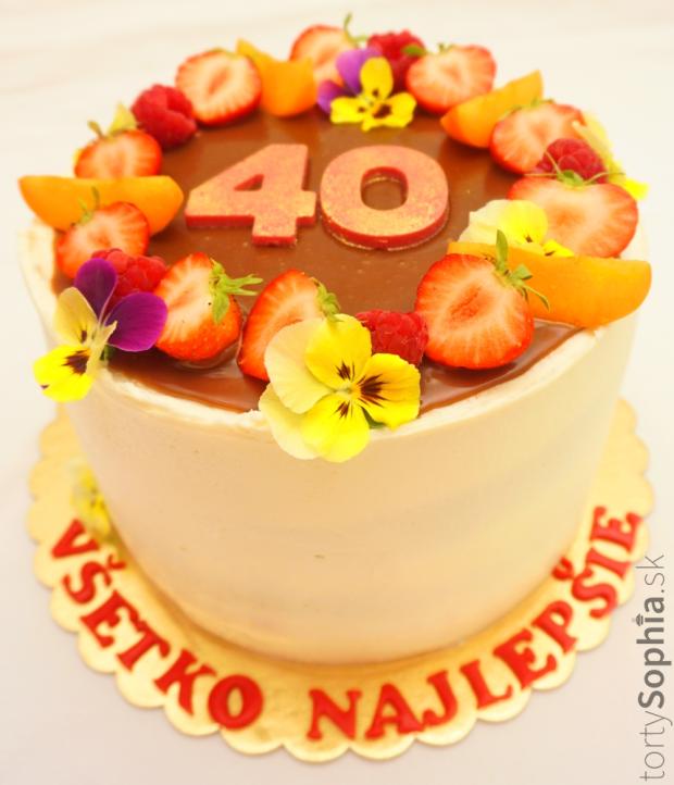Narodeninová na 40tku, torta, Narodeninové torty, tortysophia.sk, 1