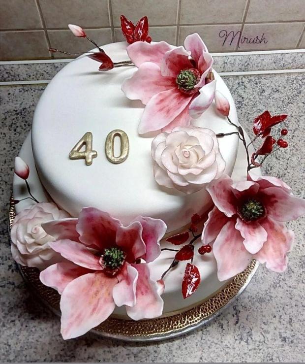 Magnólie, torta, Narodeninové torty, Mirush, 1