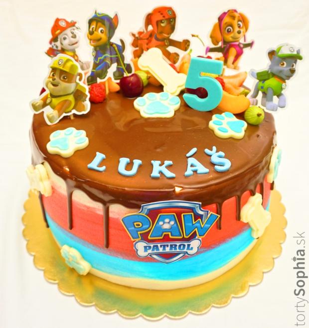 Narodeninová paw patrol, torta, Rozprávkové torty, tortysophia.sk, 1