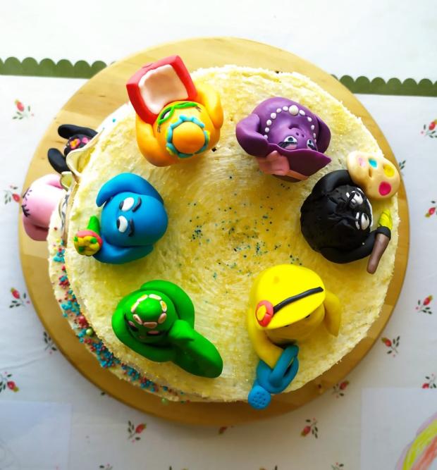 Barbapapa, torta, Rozprávkové torty, Cattys, 4
