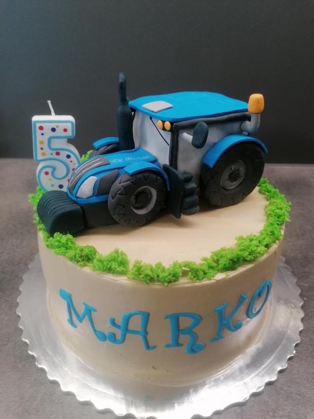 S traktorom, torta, Torty autíčka, vláčiky, lusy4, 1