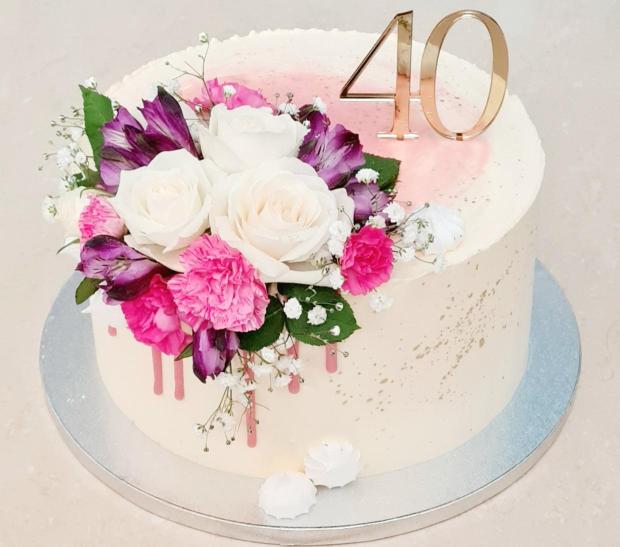 Ku krásnemu jubileu , torta, Narodeninové torty, Torty od Adriany, 1