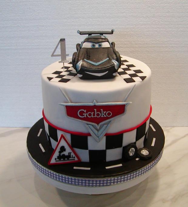 Autíčko pre Gabka k narodeninám, torta, Torty autíčka, vláčiky, babina 555, 1