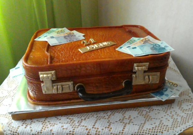Kufrík s peniazmi , torta, Narodeninové torty, luhli, 1