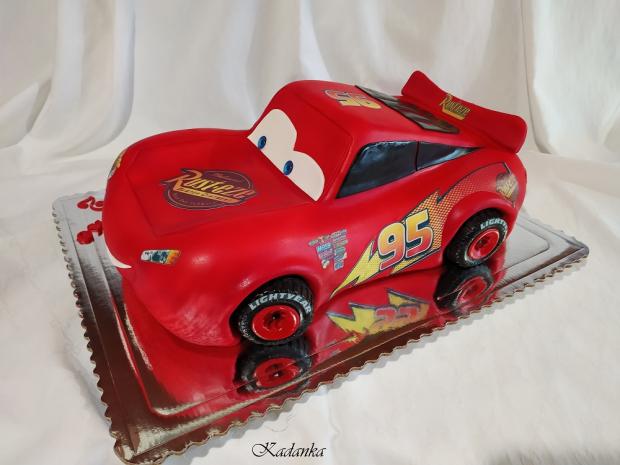 Bleskový McQueen, torta, Torty autíčka, vláčiky, Kadanka, 3