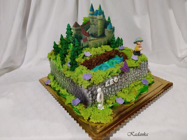 Bojnický zámok pre malého obdivovateľa hradov a zámkov, torta, Narodeninové torty, Kadanka, 1