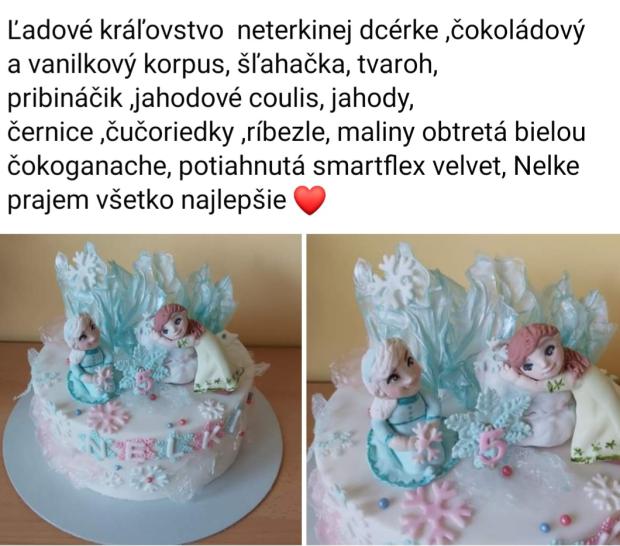 Ľadové kráľovstvo , torta, Rozprávkové torty Ľadové kráľovstvo , torta, Rozprávkové torty, NIELA, 1