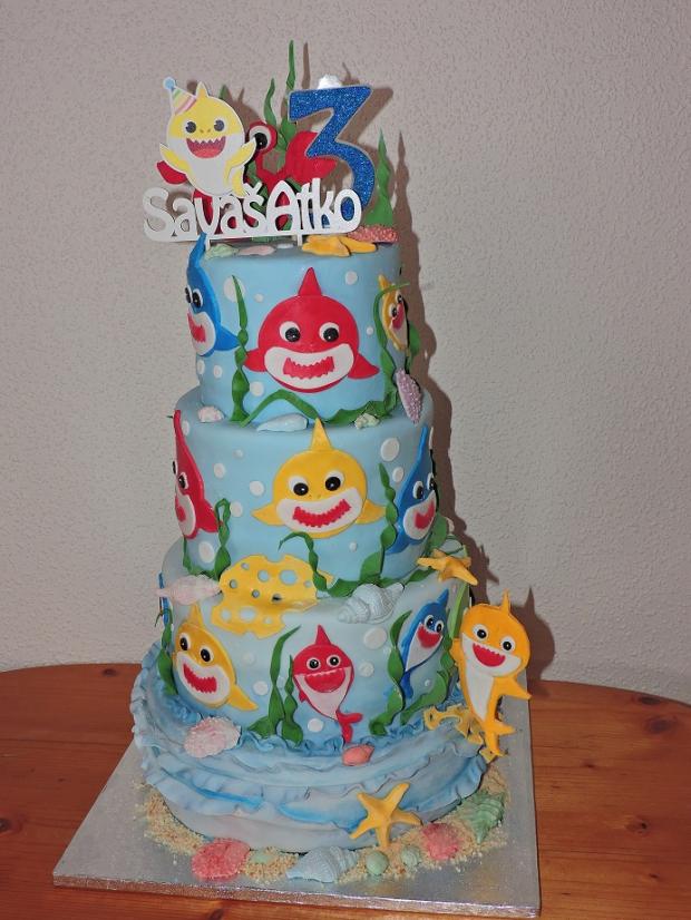 rybky, torta, Rozprávkové torty, Obertová Mária, 1