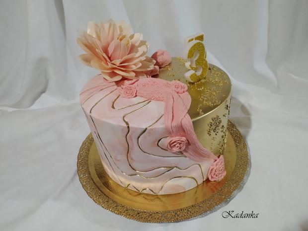 Krásnych 35, všetko najlepšie prajem Marhuľkovo zlatá, torta, Narodeninové torty, Kadanka, 2